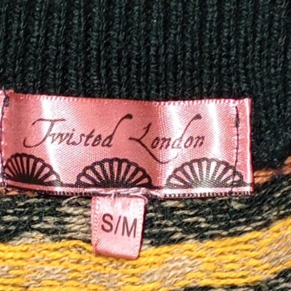 Twisted London multicolored Aztec Knit Mini Skirt - Size S/M - Picture 2 of 5